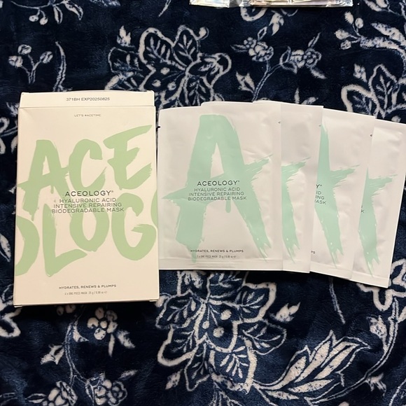 NEW! Aceology Hyaluronic Acid Intensive Repairing Biodegradable Mask 4-Pack - Picture 9 of 9